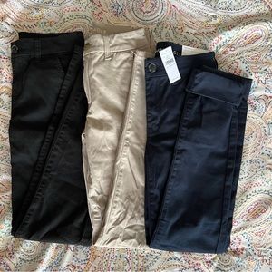 Lot of 3 American Eagle Hi-rise skinny Super Stretch pants - size 0 - 25w